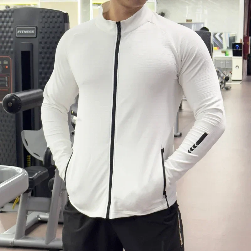 Outdoor Sport Jacket Men - Men's Gym Tights Jacket Running Training