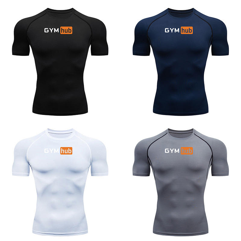 Outdoor Sport.Hub - Gym Hub Printed Men's Compression T-Shirt