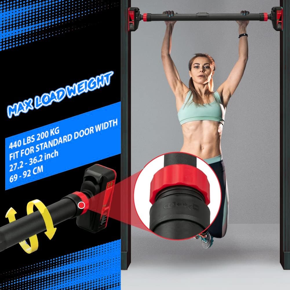 Chin Bar Doorway - Adjustable Pull Up Bar for Doorway
