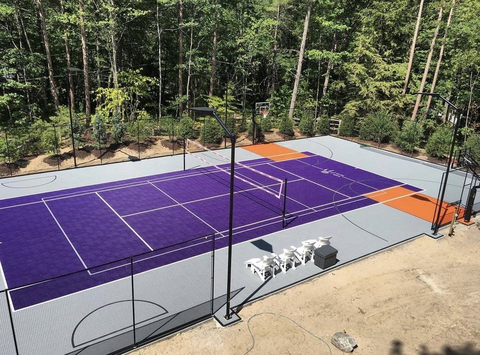 Eco-Friendly Plastic Custom Lo - đánh giá và giá Outdoor Sport Floor Tiles