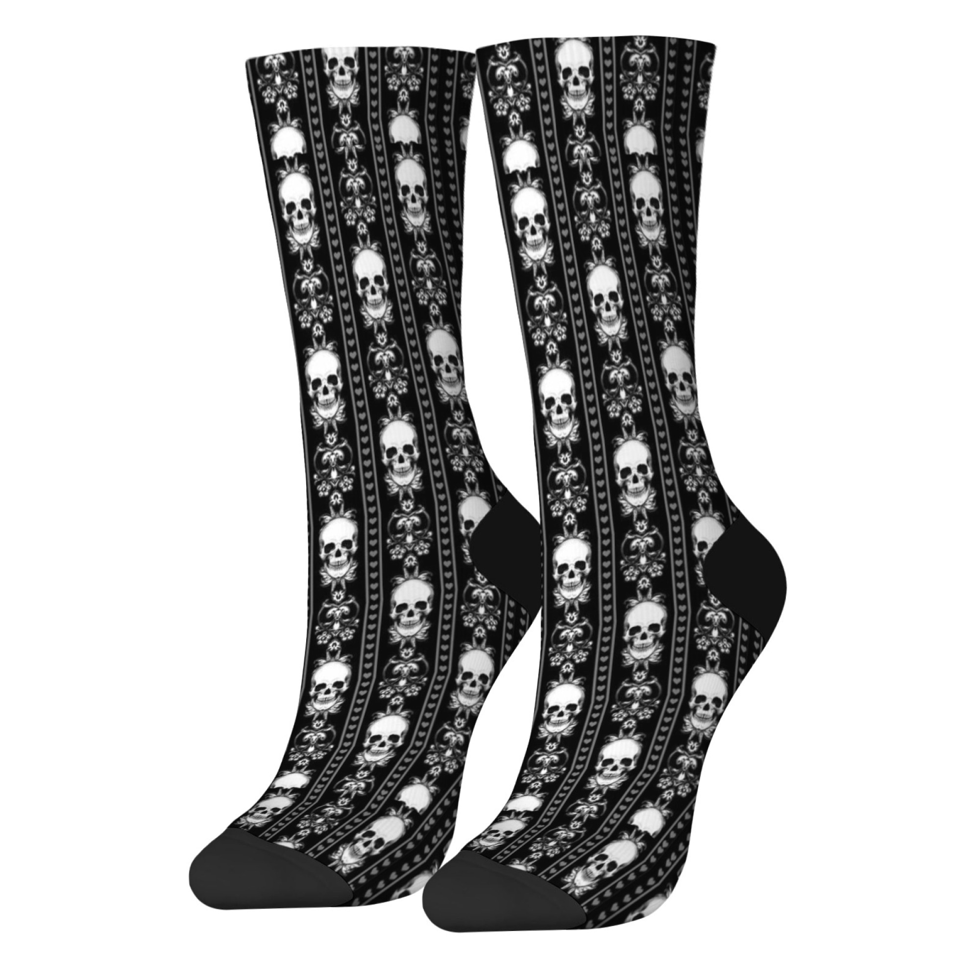 Retro Baroque Vine Skull Socks - đánh giá và giá Outdoor Sport Hose