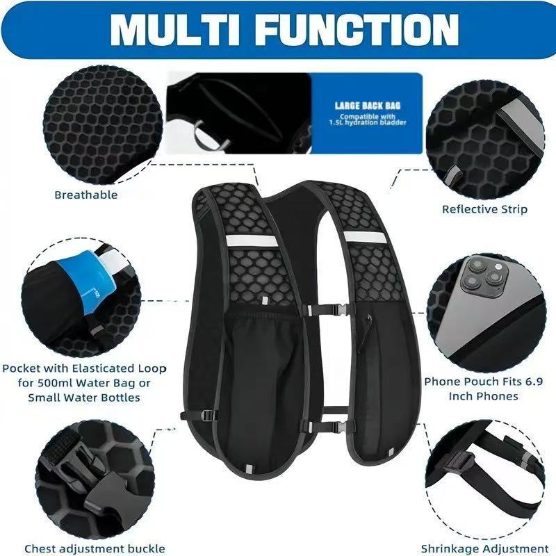 Running Vest Unisex Water-Resi - đánh giá và giá Trail Running Vest