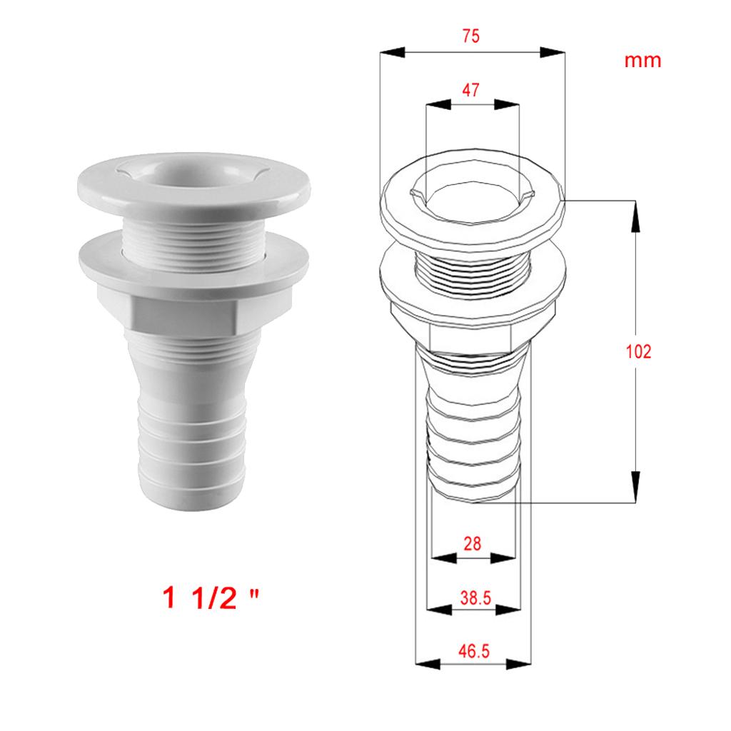 Marine Thru Hull Hose Fitting  - đánh giá và giá Outdoor Sport Hose
