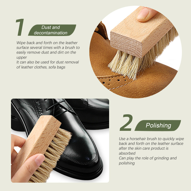 1/4 PCS Shoe Brush Set – Nylon - đánh giá và giá Brushing Boot Horse