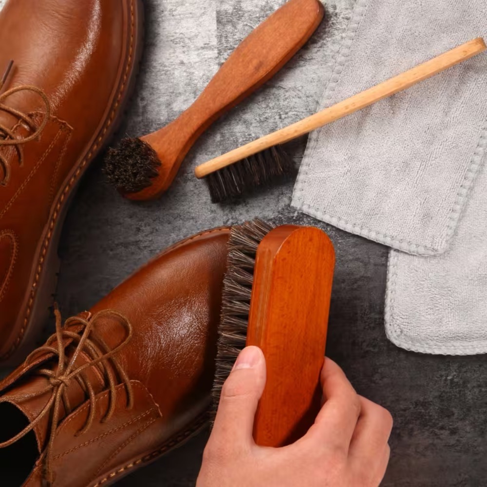 3PCS Horsehair Shoe Brush Set  - đánh giá và giá Brushing Boot Horse