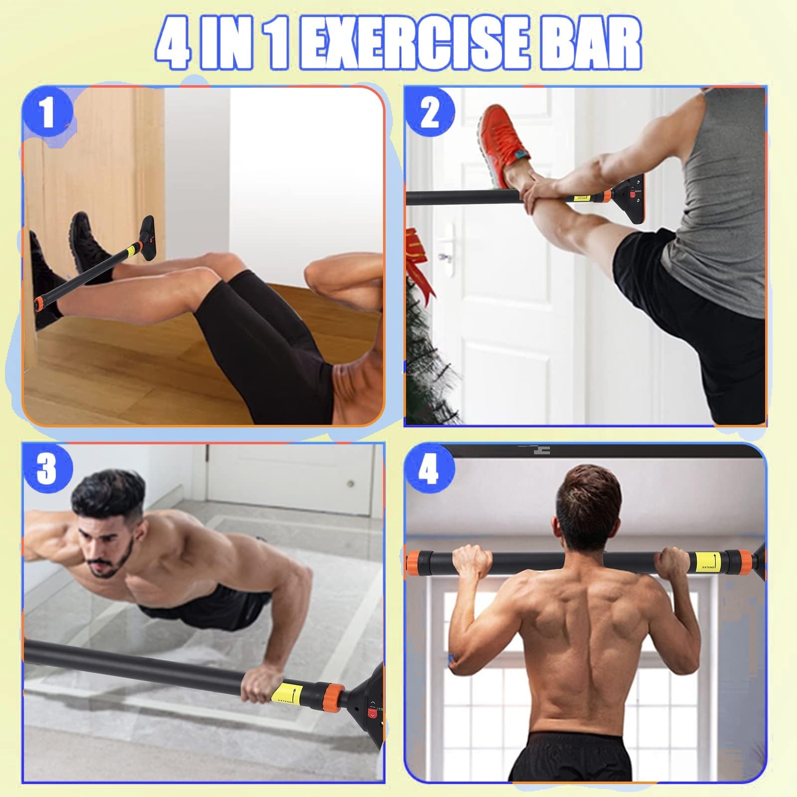 Adjustable Pull Up Bar for Doo - đánh giá và giá Chin Bar Doorway