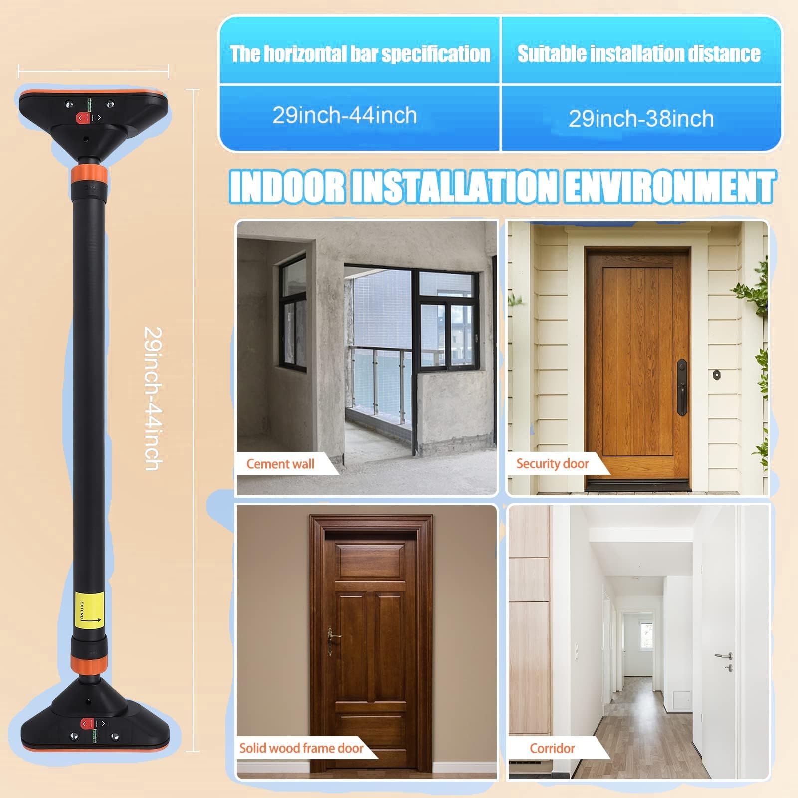 Adjustable Pull Up Bar for Doo - đánh giá và giá Chin Bar Doorway